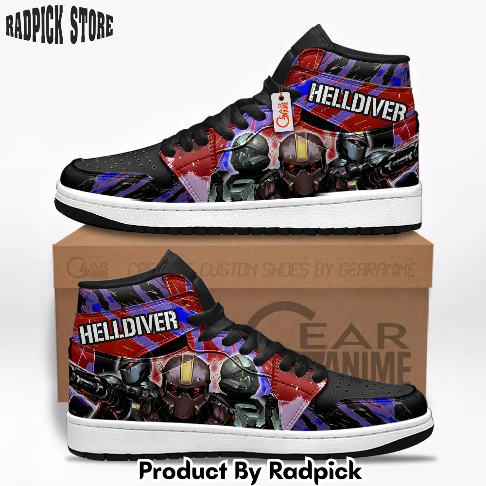 Helldivers air jordan high topsneakers custom games shoes  rp0246677